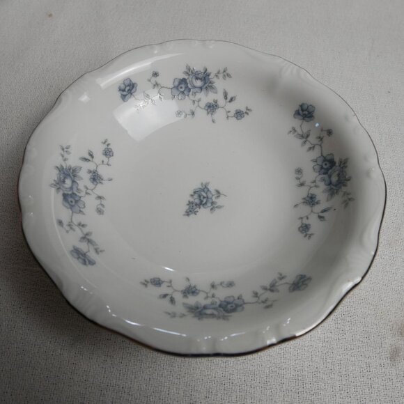 Set Of 4 Johann Haviland Bavaria Germany Blue Floral Fruit Dessert Bowls 5" VTG - Picture 7 of 7